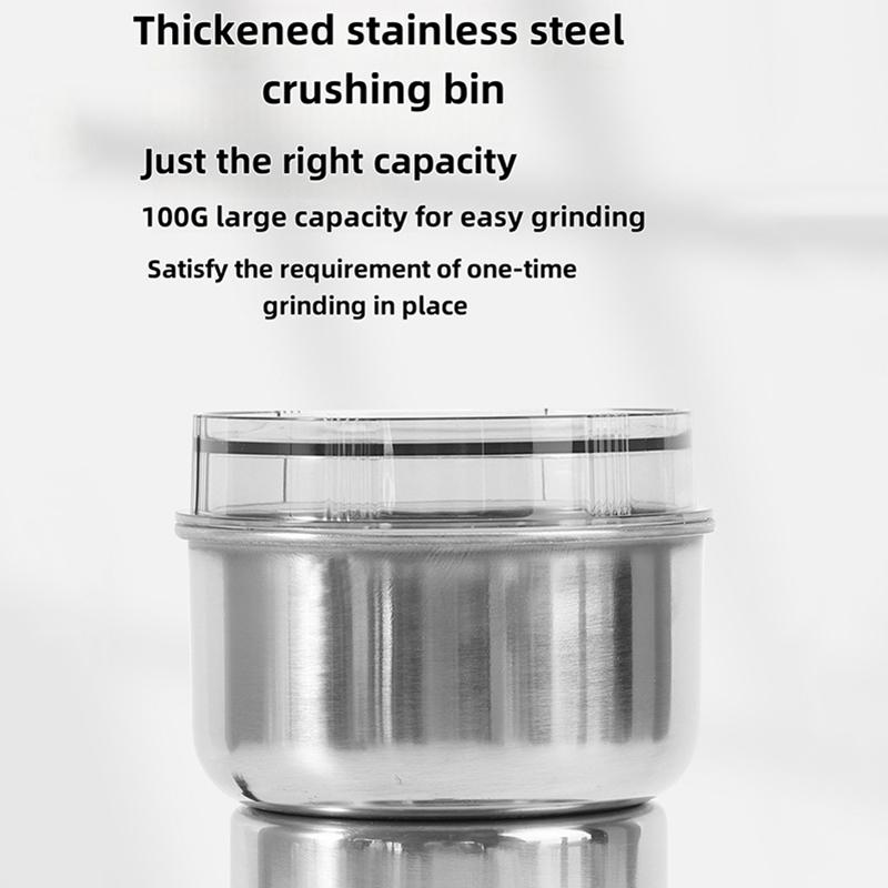 One-Touch Control Electric Coffee Grinder Stainless Steel Fast Grinding Mill Suitable for Coffee Beans Spices Nuts Herbs