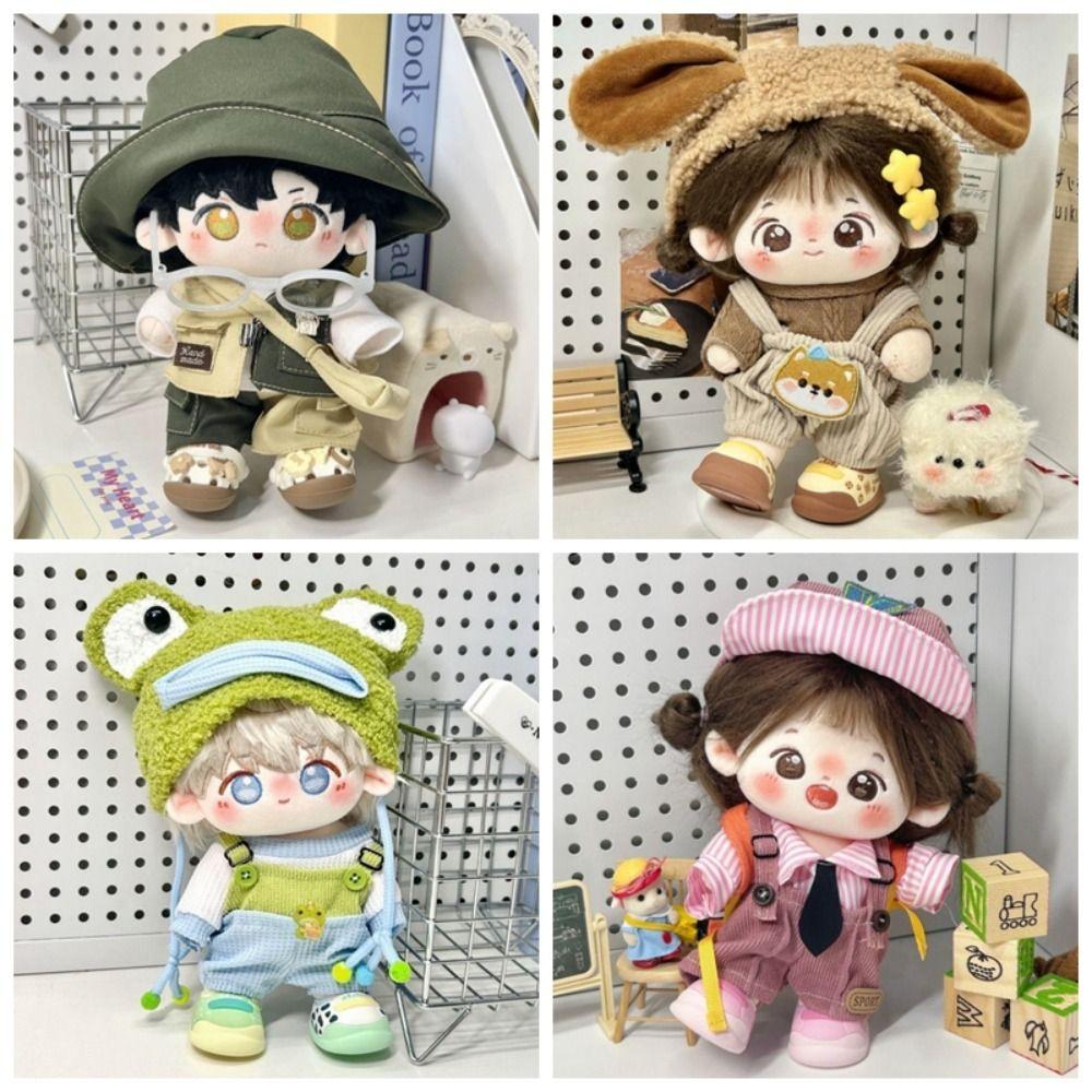 Colorful 20cm Dolls Clothing Set Cartoon Doll's Accessories Trendy Cosplay Clothes  Cotton Doll