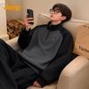 JEEP Men's American Style Color-Block Stand Collar Pullover Sweatshirt