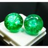 Emerald Loose Gemstone Round Cut Pair 15.23 Ct Natural CERTIFIED Green Colombian
