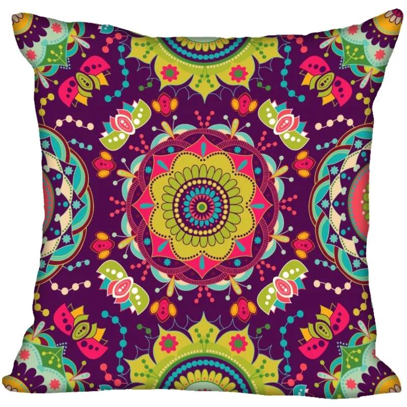 Invisible Zipper Throw Pillowcase Famous Art Floral Home Decor Satin