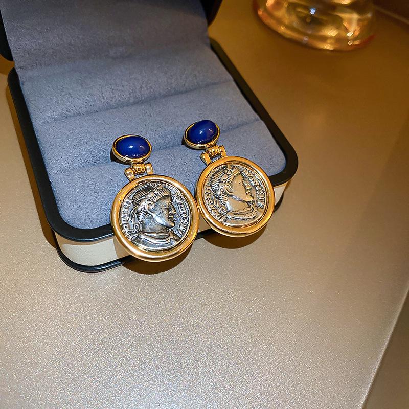 

Французские ретро серьги-пусеты с геометрическим жемчугом и серебряной иглой - Элегантные и универсальные для женщин