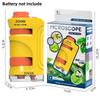 Kids Microscope Toy 60-180X Magnifying Science Educational Kit with 12 Slides Learning Gift for Children Classroom Home Camping