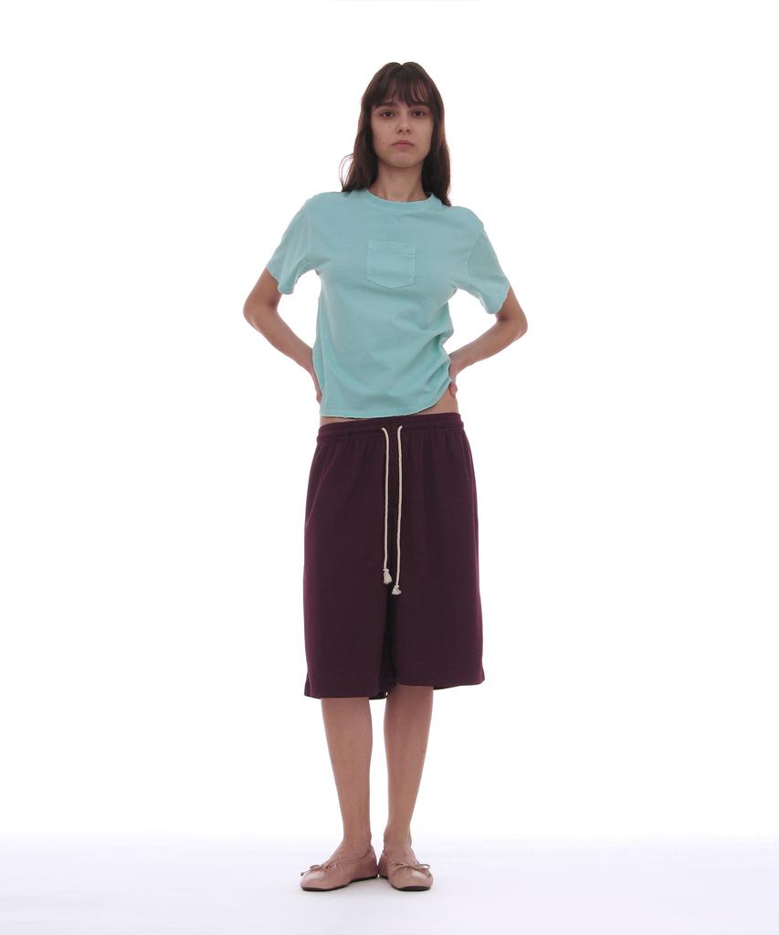 PARTIMENTO WOMEN Pwc Garment Dyed Pocket Tee_Sky