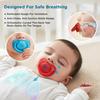 Mee Mee Baby Pacifier Ultra Light Soft Silicone Nipple| BPA Free | Oral Stimulatory | Teether | Pack of 2 | 0-6 Months + Kids (Blue/Red)
