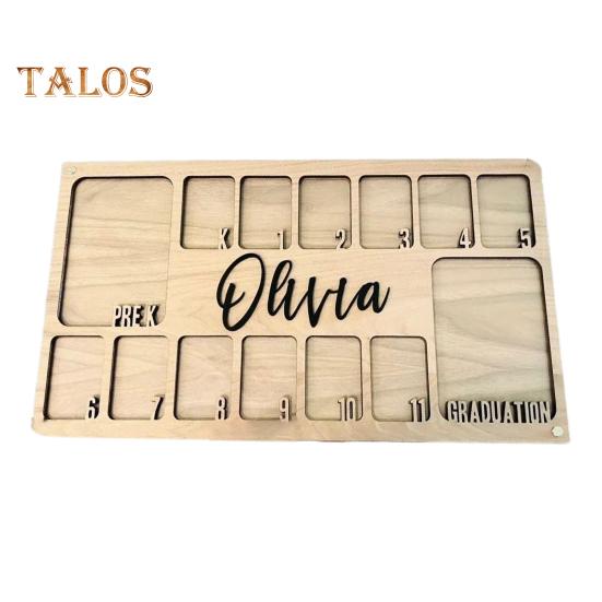 

Рамка для фотографий на выпускной с гладкими краями без заусенцев, простая установка, сувенир на выпускной, школьные годы, декор рамки для фотографий жёлтый