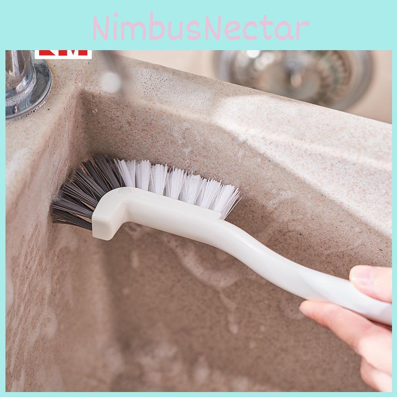 Bristle Hard Gap Cleaning Brush For Kitchen Sink Bathroom Tiles With Pp Handle Nylon