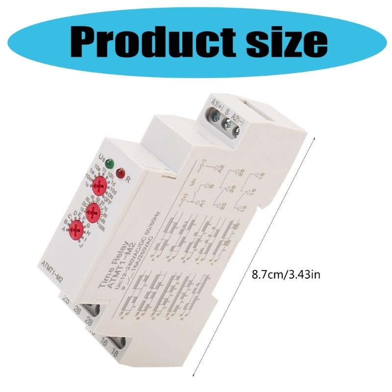 Practical Efficient Time Management Relaying Convenient for Industrial Equipment with Wide Ranges Delay Setting