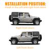 2Pcs Front Door Weatherstrip Seal Waterproof Windproof Rubber Strip 55395274AW for Jeep Wrangler JK 2007-2018 Car Accessories