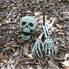 Garden Decoration Holiday Skull Bone Props Ground Breaking Horror Halloween Decoration Skull Party Accessories Gift Decoration
