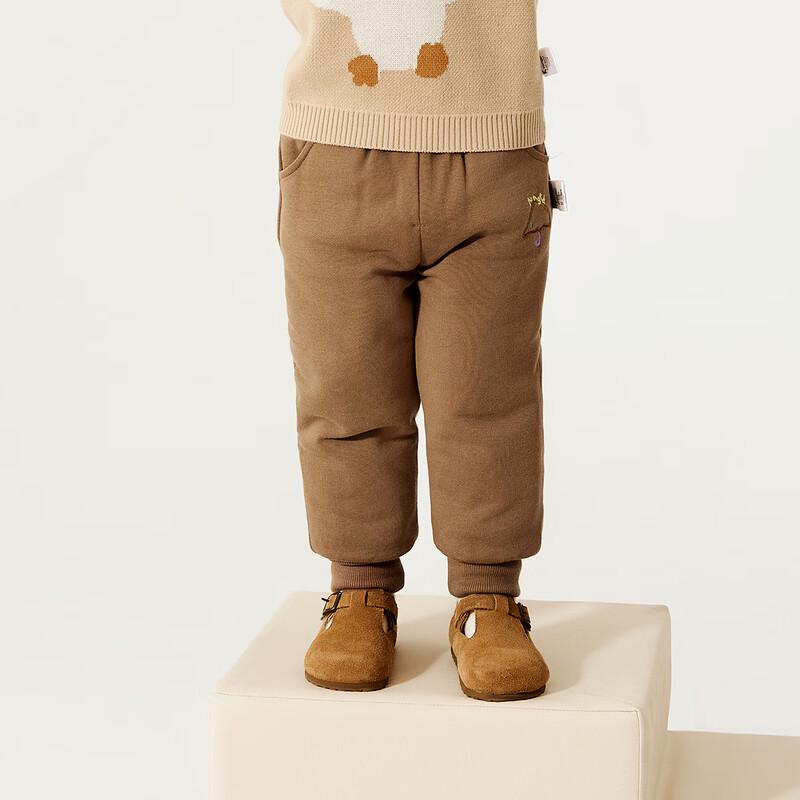 TONGTAI Unisex Baby & Toddler Winter Modal Cotton Padded Cuffed Pants 73cm