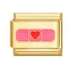 Red Heart Cherry Tai Chi Leopard Gold Color Italian Charm Links Fit 9mm Bracelet Stainless Steel Men Women DIY Making Gift