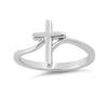 925 Sterling Silver Christian Cross Women Ring