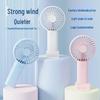 Portable USB Rechargeable Handheld Mini Fan - Silent, Strong Wind for Outdoor Use