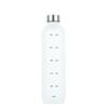 1000 ml Weltraumbecher mit Zeitmarkierung, tragbare Outdoor-Sportflasche, mattierte Farbverlauf-Tasse