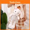 Floral Dress Colorful Emily Rabbit Plush Toy With Soft Pp Cotton Filling For Children