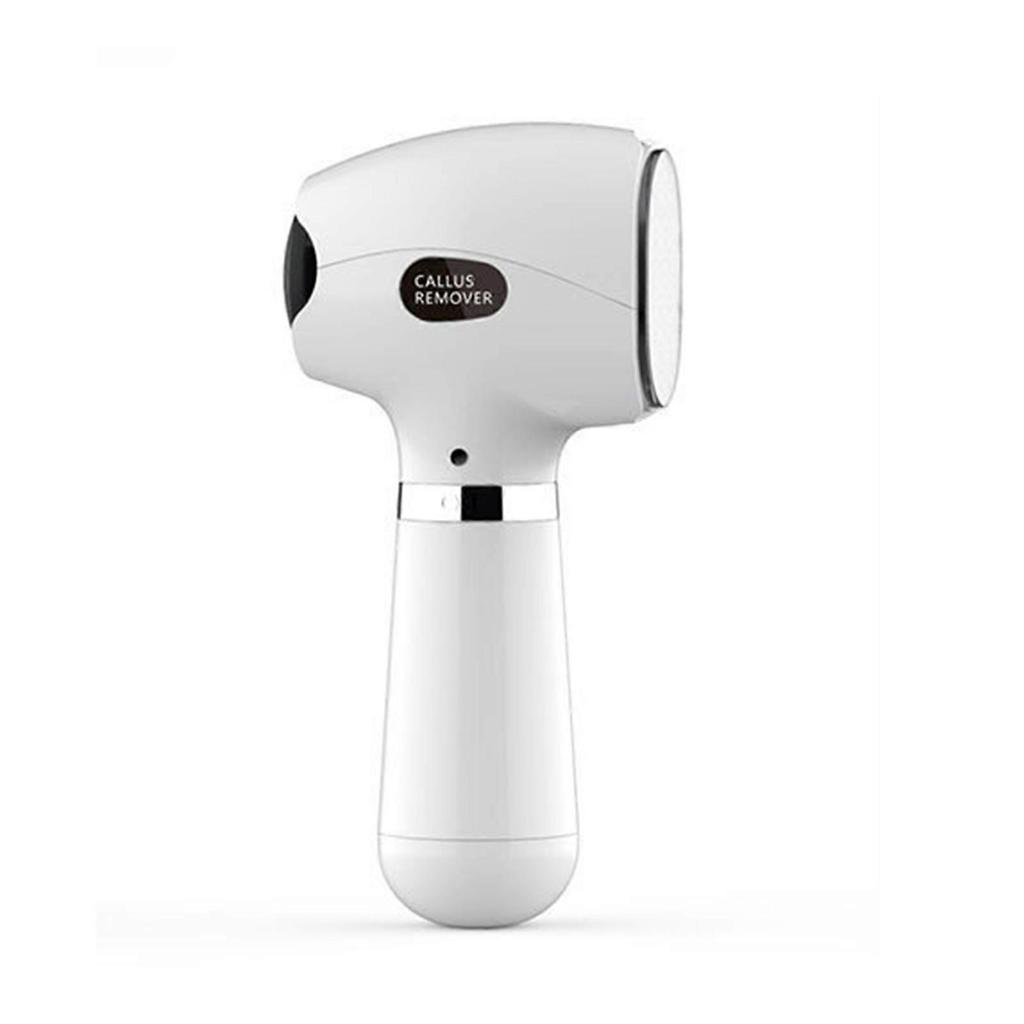 Electric Foot Grinder Glass Nano Sheet Care Double Sided Grinding Head Smart Electric Callus Dead Skin Remover White