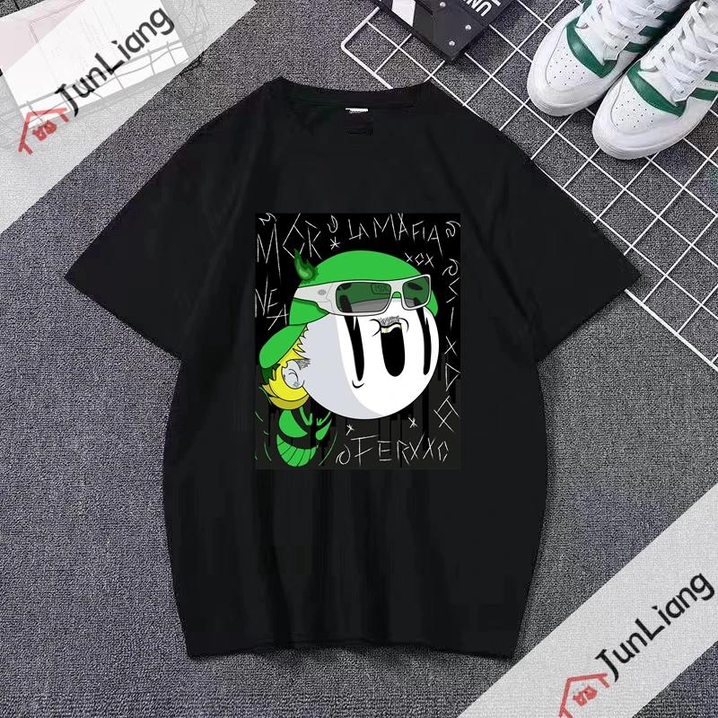Ferxxo Breathable Tshirt Rapper Feid Printed Tshirts Summer Short Sleeve Tee Hip Hop Unisex Women Streetwear Tshirt