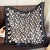 Lightweight 90x90cm Square Scarf Women Navy Style Sun Protection Silk-Like Feel Wear Chic Versatile Accessory