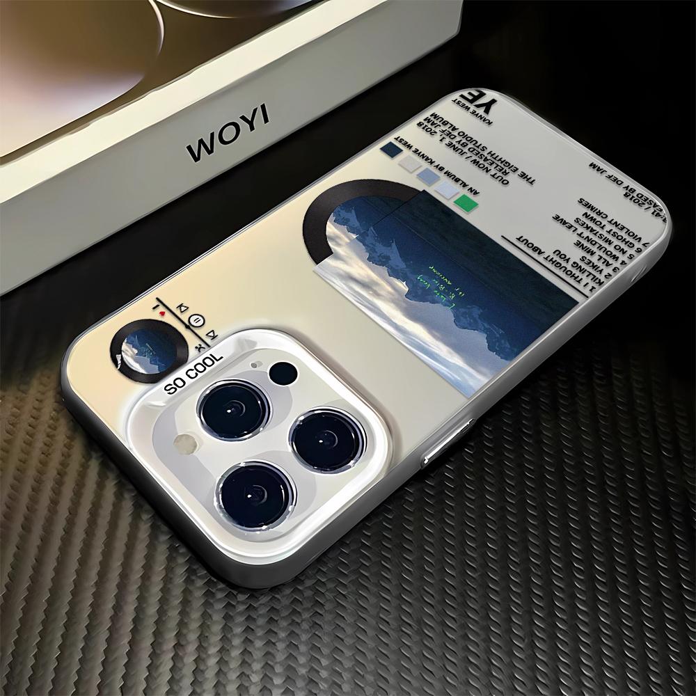 Music CD Case For Iphone 16 Pro 16E Cover For Iphone 15 14 13 12 11 Pro Max Cover Funda Bumber Coque 16 Pro Case Funda