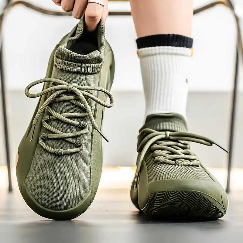 Fashion Without Heels With Ties Men's Sneakers High Brand Boots 45 Shoes High Sneakers For Man Sports Tenid Global Brands Street