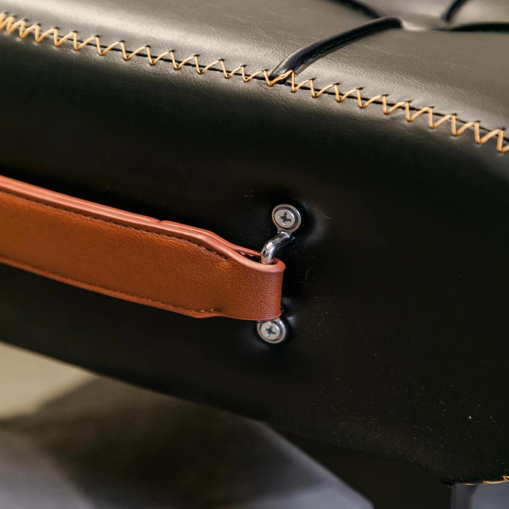 Modischer Schuhwechselhocker Flurhocker Leder Sofahocker Leder Amerikanisch Leichter Luxus Italienische Schuhe Endstück