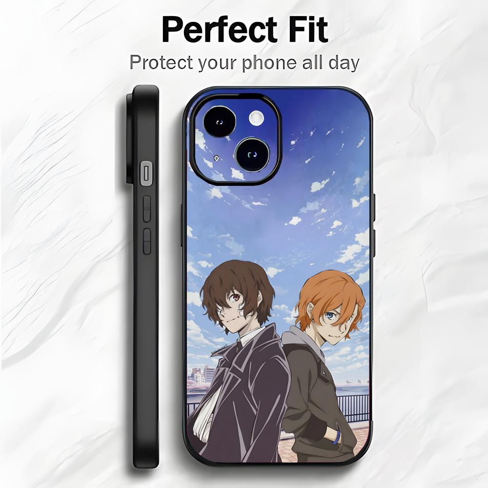 Cool Anime B-Bungo Stray Dogs Phone Case Phone Case Soft Packaging Lightweight For iPhone17 16 15 14 13ProMax