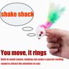 Cat Toys Interactive Cute Soft Fleece False Mouse Colorful Feather Funny Playing Training Toys For Cats Kitten  Pet Supplies