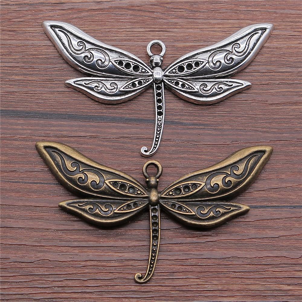 Dragonfly Charms Vintage Alloy Pendants For Insect Themed Handmade Jewelry Supplies