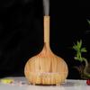 Remote-Controlled Wood Grain Aromatherapy Humidifier with Seven-Color LED Lamp