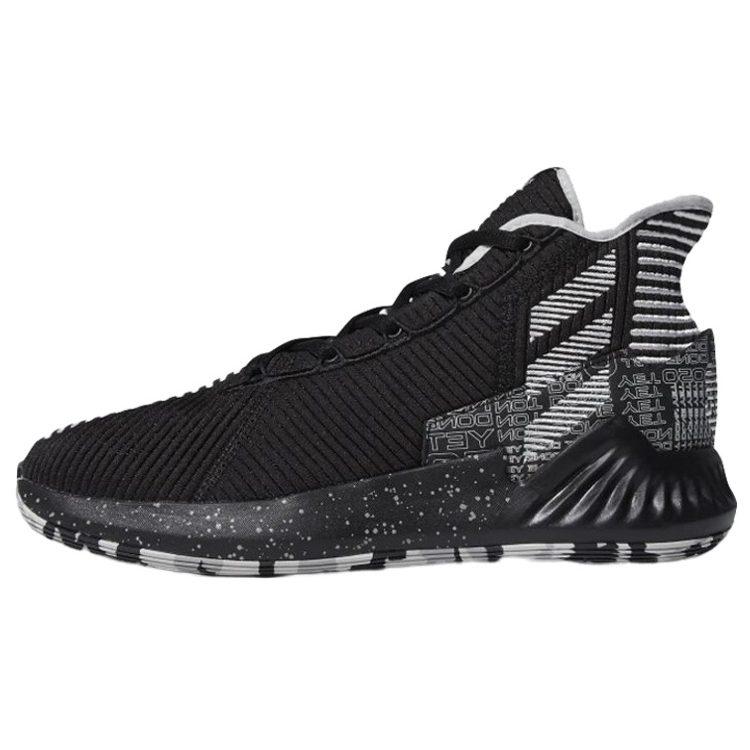 Adidas D Rose 9 Ross Mid top Basketball Shoes Men's Black White FU7913(S-BOX)