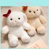 Plush Rabbit Toy With Bowknot For Children Gift And Sleep Companion