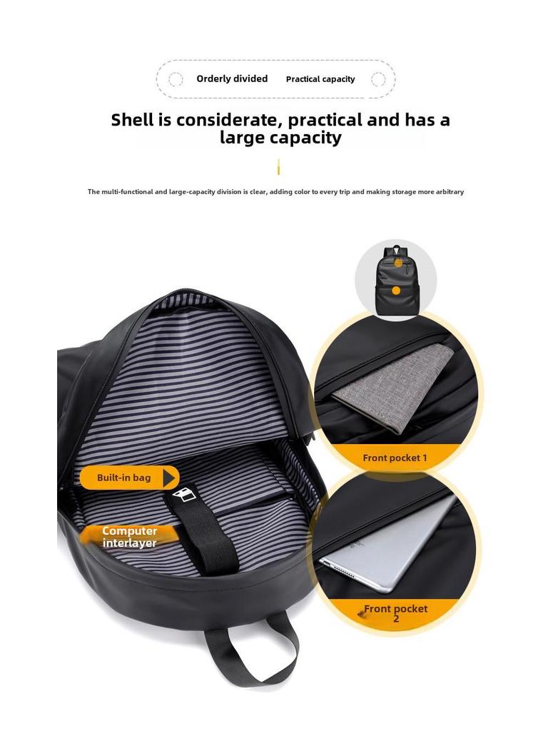 Custom Trendy Lightweight Backpack - Fashionable Leisure Laptop Bag