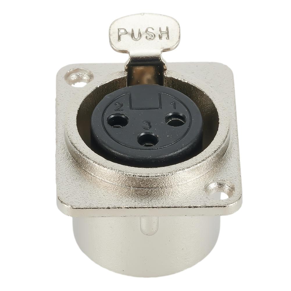 3-poliger XLR-Stecker, 3-poliger Stecker und Buchse, Panelmontage, Sattelstütze