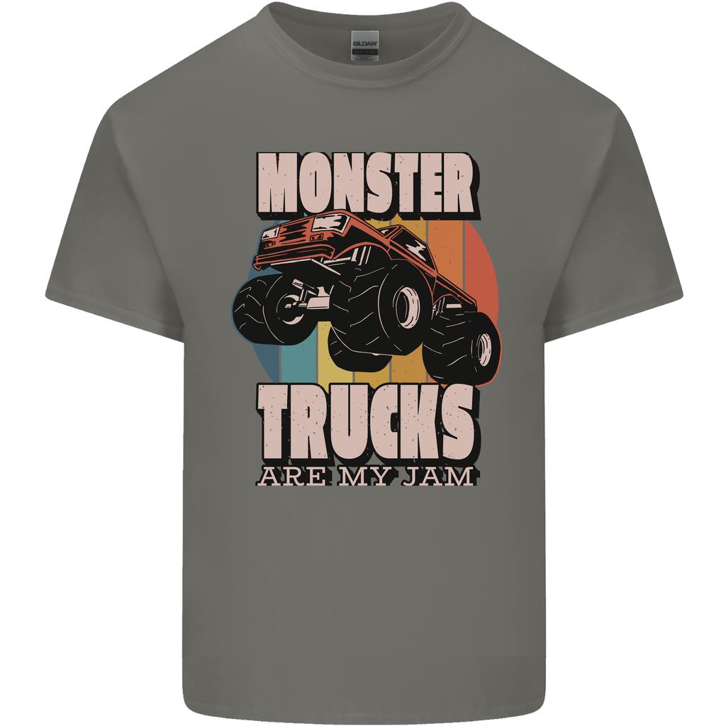 Monster Trucks are My Jam Funny Unisexs Light Cotton TShirt