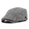 Beret Fashion Herringbone Plaid Duck Tongue Outdoor Sports Visor Pure Cotton Old Man Hat New Forward Hat