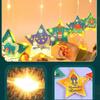 Eid Decorative Lights Holiday Stars Moon LED Lights Ornament Eid Decorations Pendant Battery Operated Ambient Lighting Party