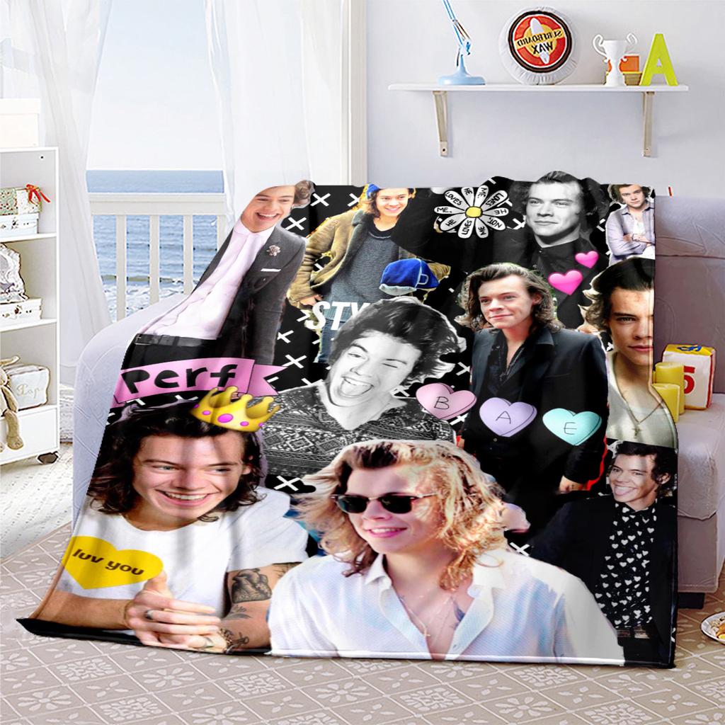Harry Styles Morbida Coperta Confortevole Tutte le Stagioni Regalo Perfetto Divano Ufficio Riposo all'Aperto Coperta da Viaggio