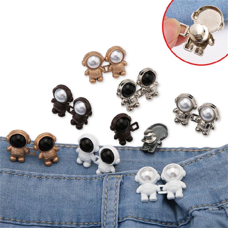 Detachable Jean Button Clasps Adjustable Waist Buckle Snap Pants Waist Tightener