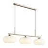 Three-Head Bauhaus Persimmon Pendant Light - Retro Designer Dining Table Light Wabi-Sabi Glass Style