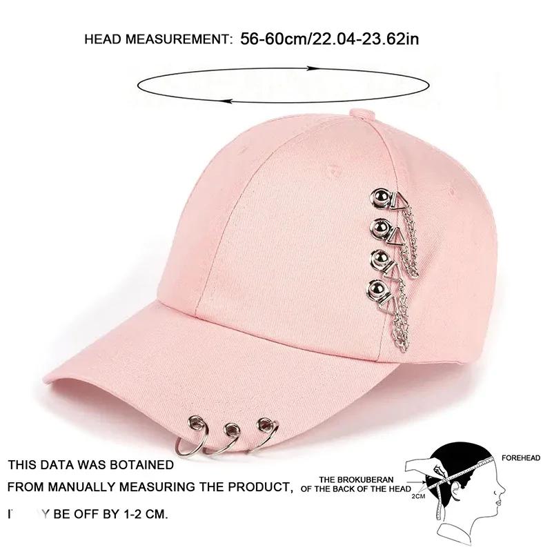 Unisex Side Iron Ring Baseball Caps Outdoor Adjustable Spring And Autumn Casual Sunscreen Hat