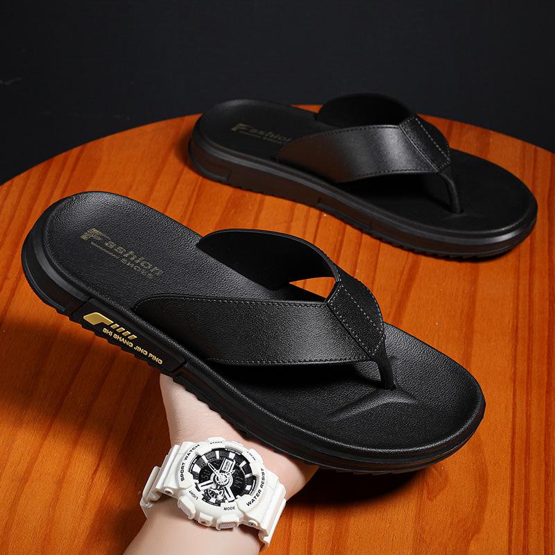 

Slippers men s summer wear lightweight foot-pinching flip-flops men s outdoor sports non-slip wear-resistant versatile beach sandals 41