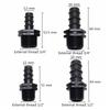 1/2" ,3/4"Male Thread Straight Connector Agriculture Irrigation Connections to DN16 DN20 Garden Hose Plastic 5 Pcs