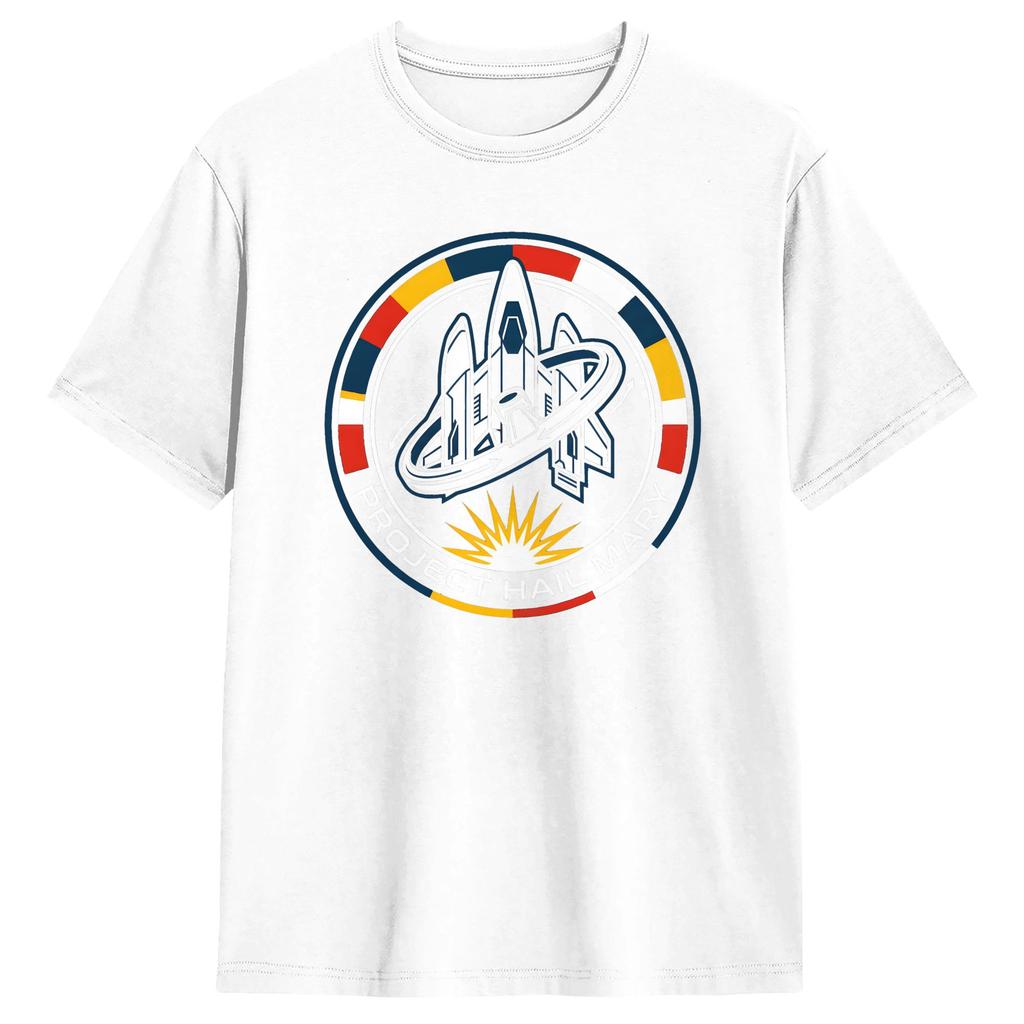 Project Hail Mary Logo TShirt Summer Streetwear T Shirts Pure Cotton Fashion Tee Shirt For Male Custom DIY Top Tees