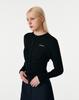 Current Essential Logo Knit Cardigan [Black]