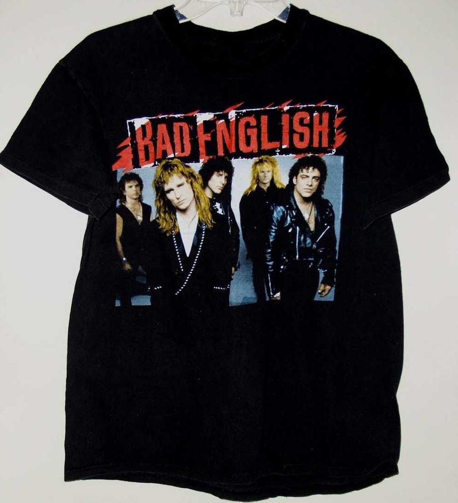Bad English Concert Tour Short Sleeve Cotton Black All Size Shirt