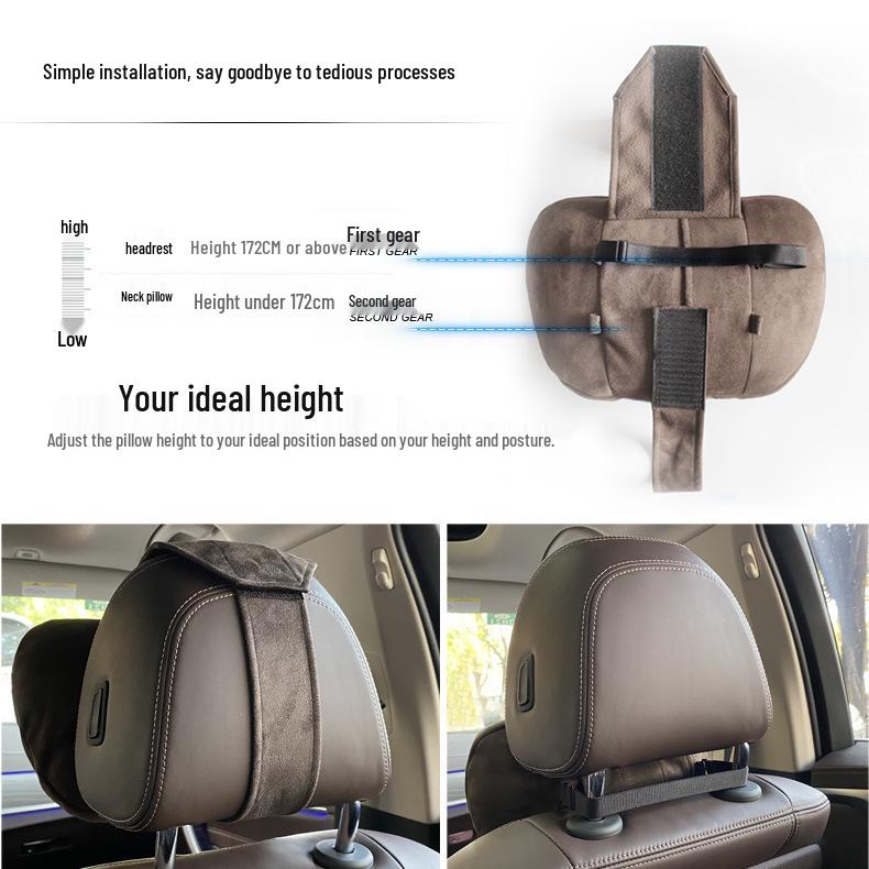 Mercedes-Benz & Maybach S-Class Suede Neck & Lumbar Support Cushions for Headrests - Drop Shipping Available