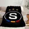 Calcio Sparta Praga Coperta Portatile/Coperta Morbida Biancheria da Letto Adatta per Viaggi Campeggio Soggiorni Uffici Divani Regali per Fan