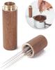 Cafe Stirring Accessories Coffee Wdt Powder Tamper Needles Walnut Wood for Espresso Powder Stirrer Distributor Leveler WDT Tools