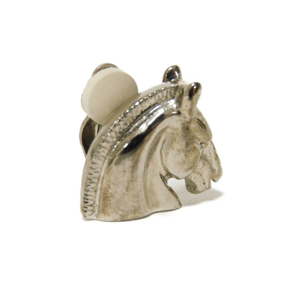 Used 9212 Cheval Clip 7982 Horse Metal Silver Women's from Japan AUTHENTIC